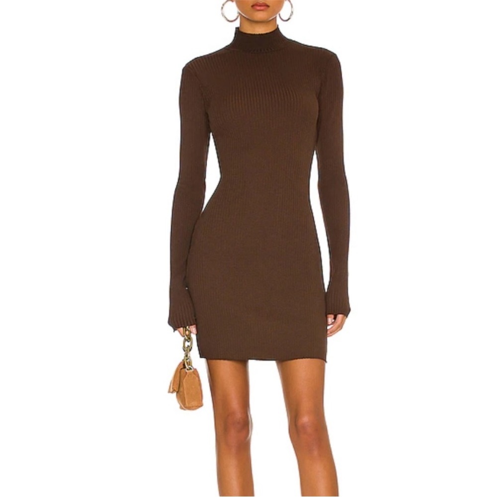 COTTON CITIZEN The Ibiza Mini Dress in Coffee Mix
